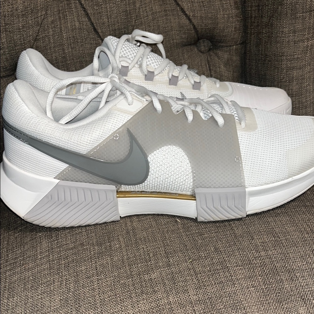 Nike White and Gray Athletic Shoes